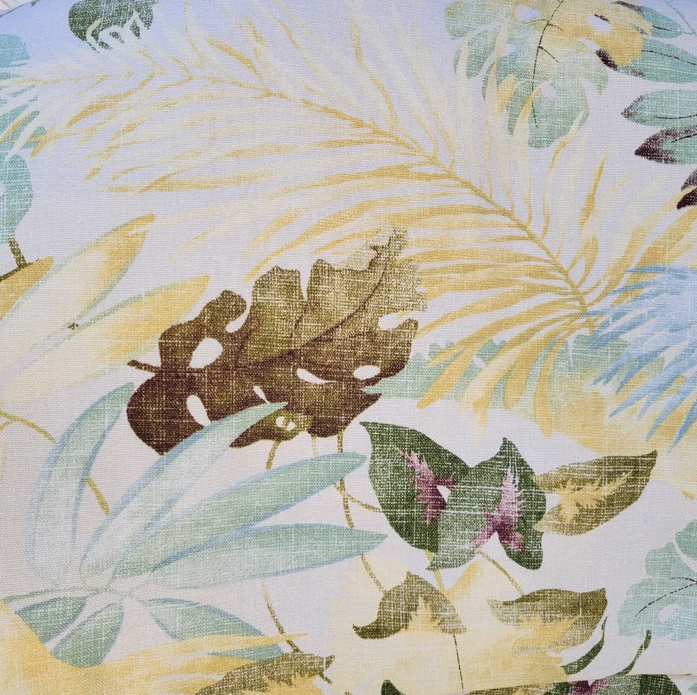 LEGACY Queen Duvet & shams green yellow palm leaf cotton Bedding Neiman …